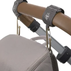 Sale Attaches poussette pour sac à langer avec mousqueton Casual anthracite Attache Poussette Pour Sac À Langer