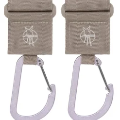 Lässig Attaches poussette pour sac à langer avec mousqueton rose