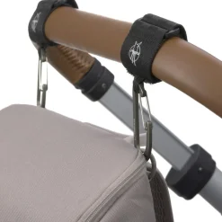 New Attaches poussette pour sac à langer avec mousqueton Casual noir Attache Poussette Pour Sac À Langer