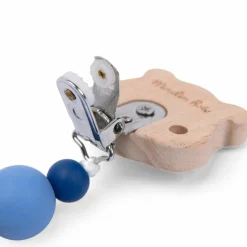 Best Attache-tétine bois et silicone hamster Puce et Pilou Attache Sucette