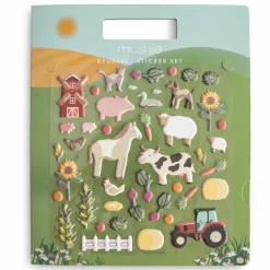 Mushie Autocollants réutilisables Sticker Book Farm