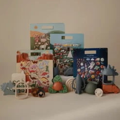 Mushie Autocollants réutilisables Sticker Book Farm