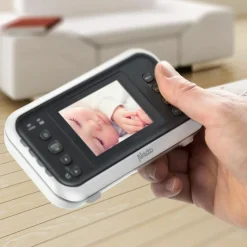 Sale Babyphone avec caméra et écran couleur 2,4 pouces Blanc-Anthracite Babyphone