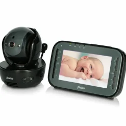 New Babyphone avec caméra et écran couleur 4,3 pouces Noir Babyphone