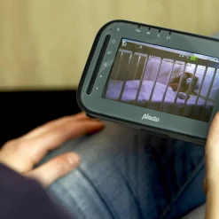 New Babyphone avec caméra et écran couleur 4,3 pouces Noir Babyphone