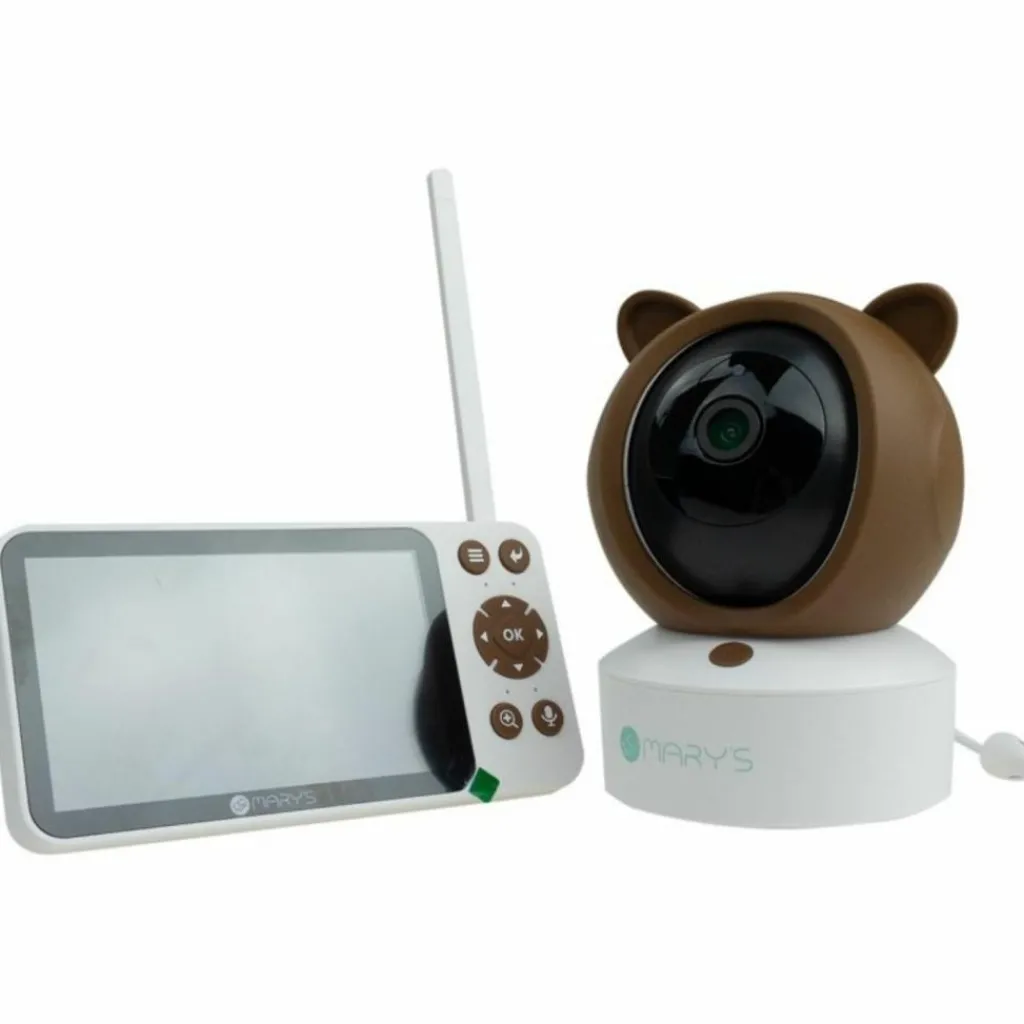 Mary's Babyphone vidéo avec caméra 2 en 1 Ours Brun
