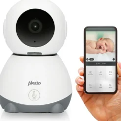 Alecto Babyphone Wifi avec caméra Smartbaby blanc et gris