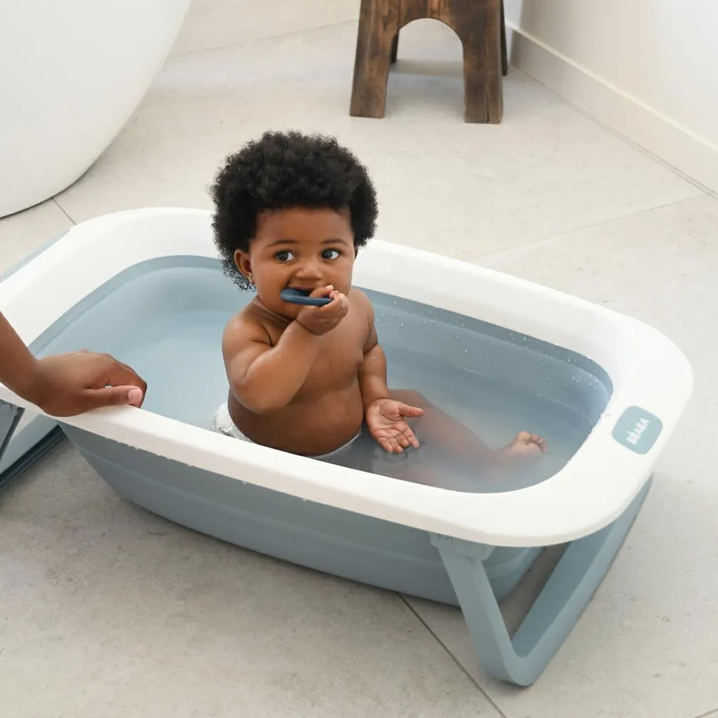 Baignoire Eazy Pop Camélé'O bleu baltique Baignoire Bébé