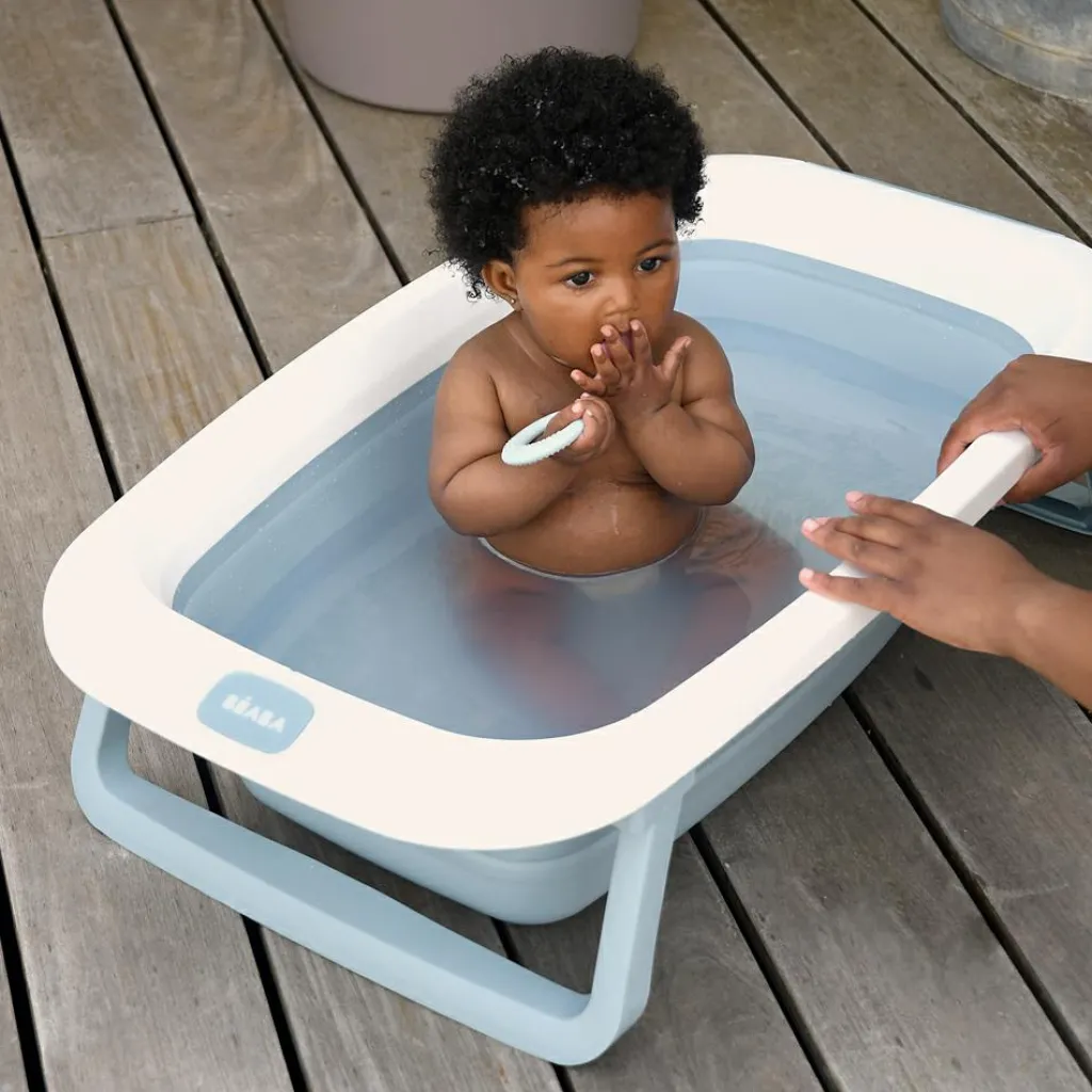 Baignoire Eazy Pop Camélé'O bleu baltique Baignoire Bébé