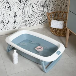Baignoire Eazy Pop Camélé'O bleu baltique Baignoire Bébé