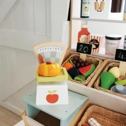 Tender Leaf Balance en bois Jour du marché