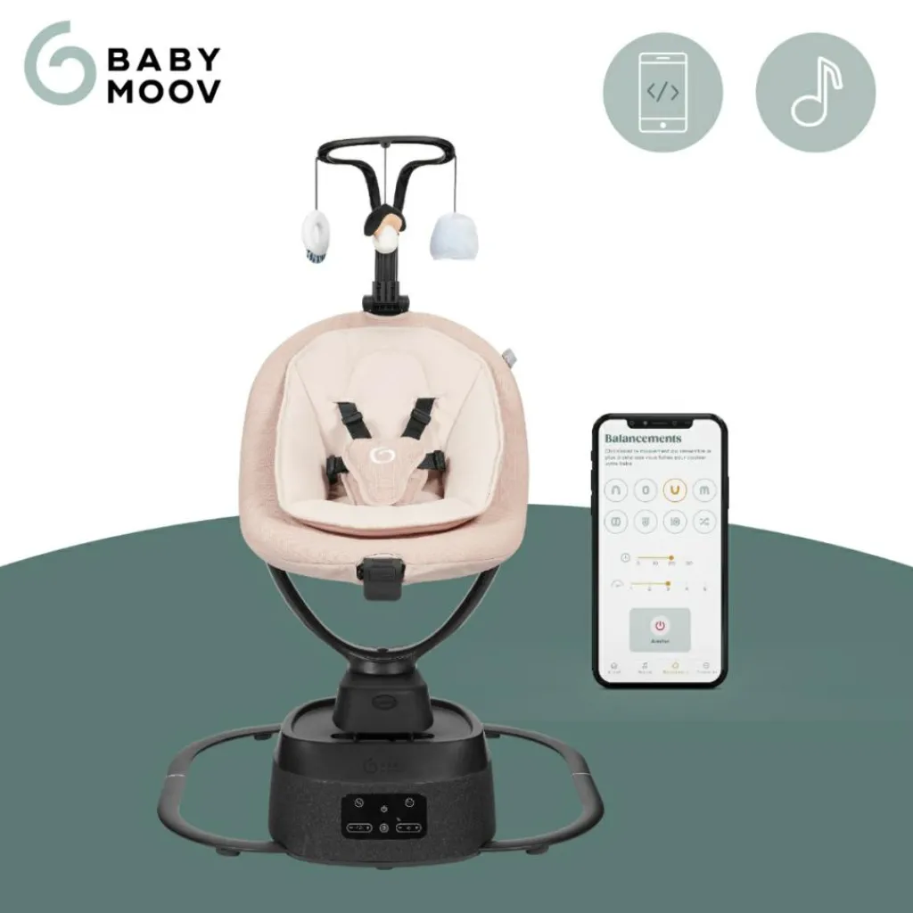 Babymoov Balancelle connectée Swoon Evolution Mocca