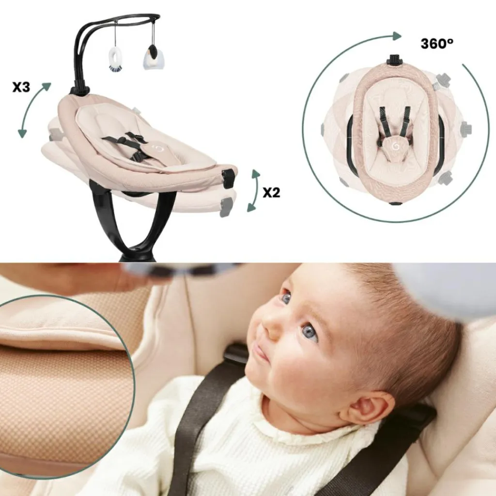 Babymoov Balancelle connectée Swoon Evolution Mocca