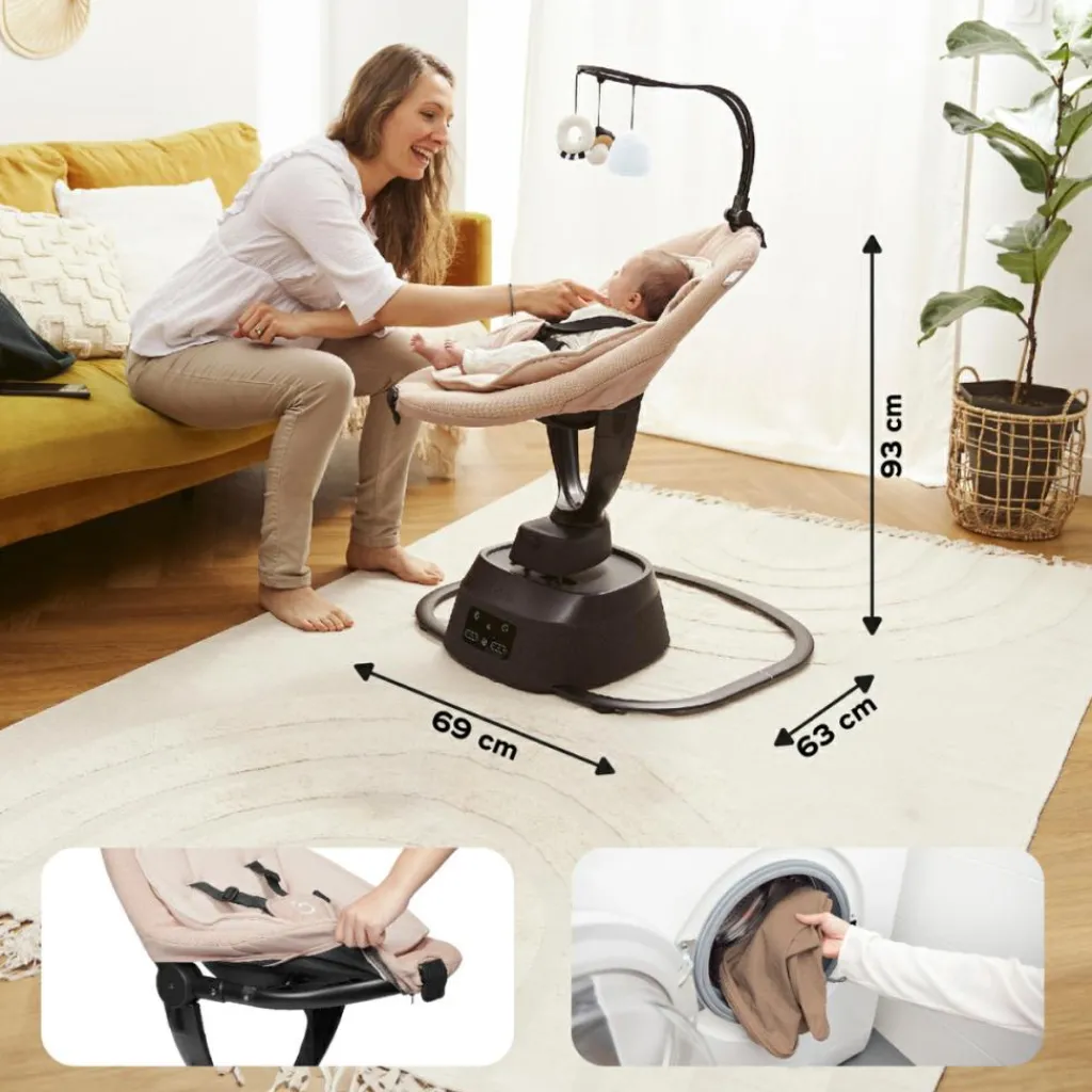 Babymoov Balancelle connectée Swoon Evolution Mocca