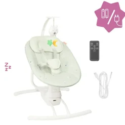 Badabulle Balancelle électronique avec télécommande Crème