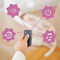 Badabulle Balancelle électronique avec télécommande Crème