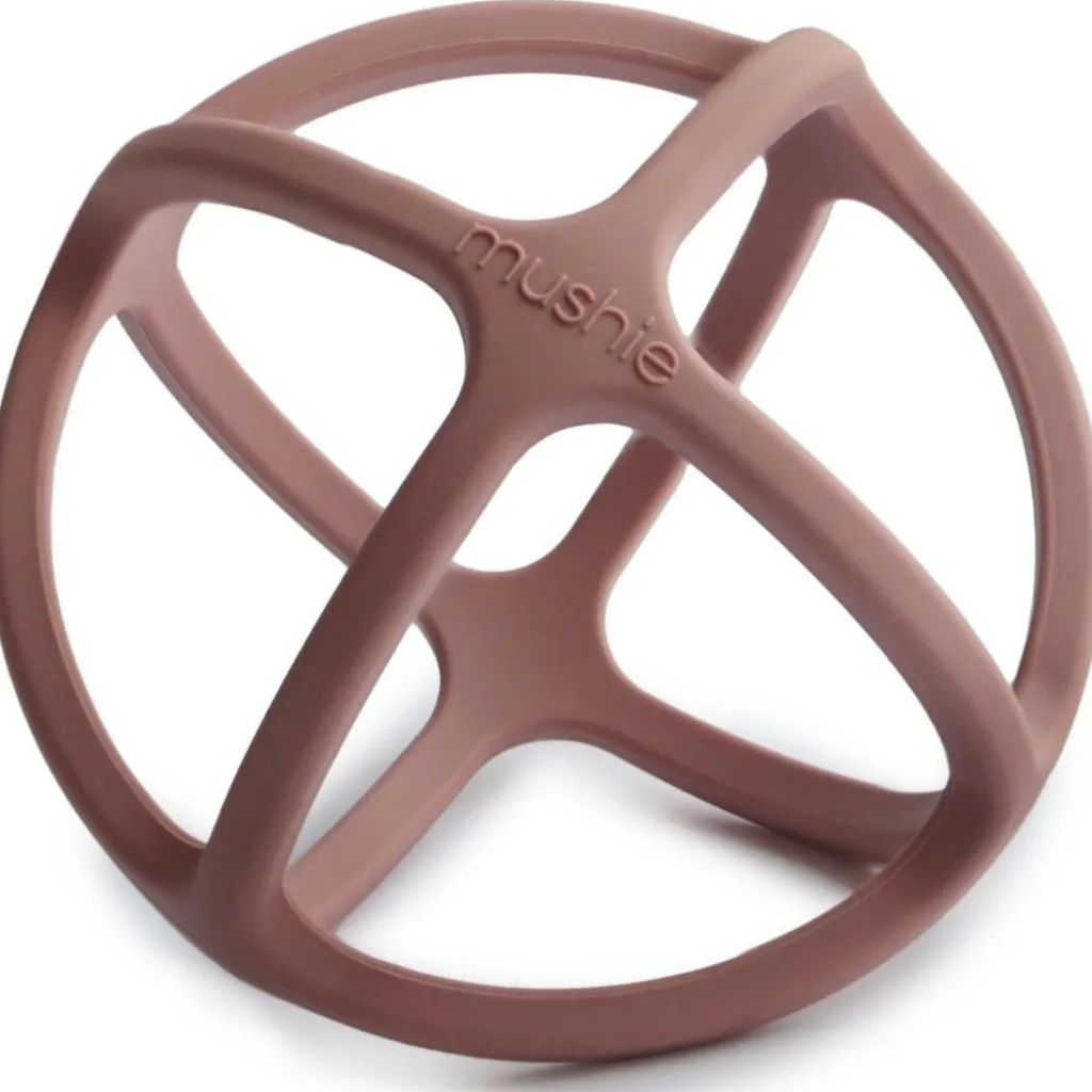 Mushie Balle de dentition en silicone Woodchuck