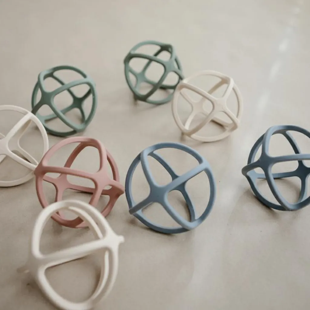 Mushie Balle de dentition en silicone Woodchuck