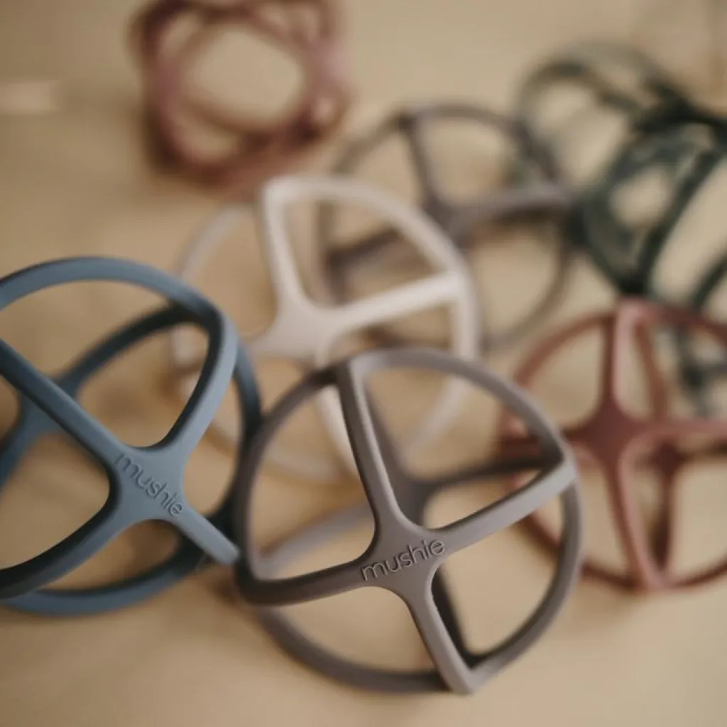 Mushie Balle de dentition en silicone Woodchuck