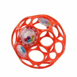 Oball Balle hochet sensoriel rouge