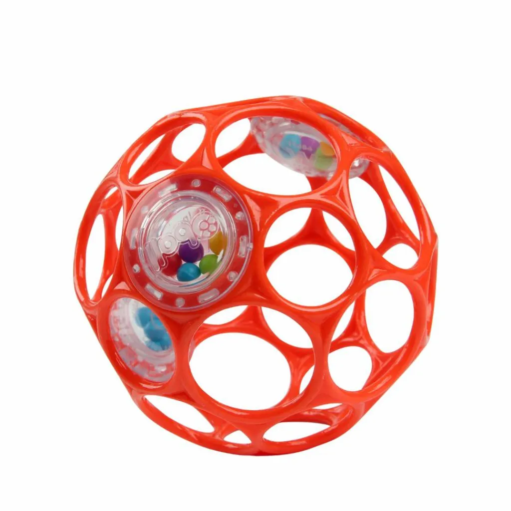 Oball Balle hochet sensoriel rouge