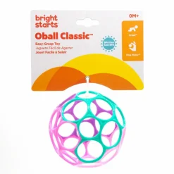 Oball Balle hochet souple rose et violet