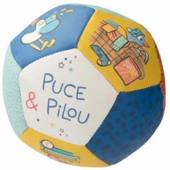 Moulin Roty Ballon souple Puce et Pilou (10 cm)