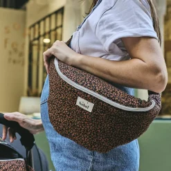 Hot Banane à langer Léopard noir Sac Banane Adulte