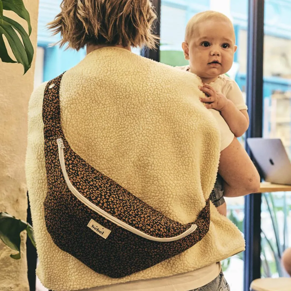 Hot Banane à langer Léopard noir Sac Banane Adulte