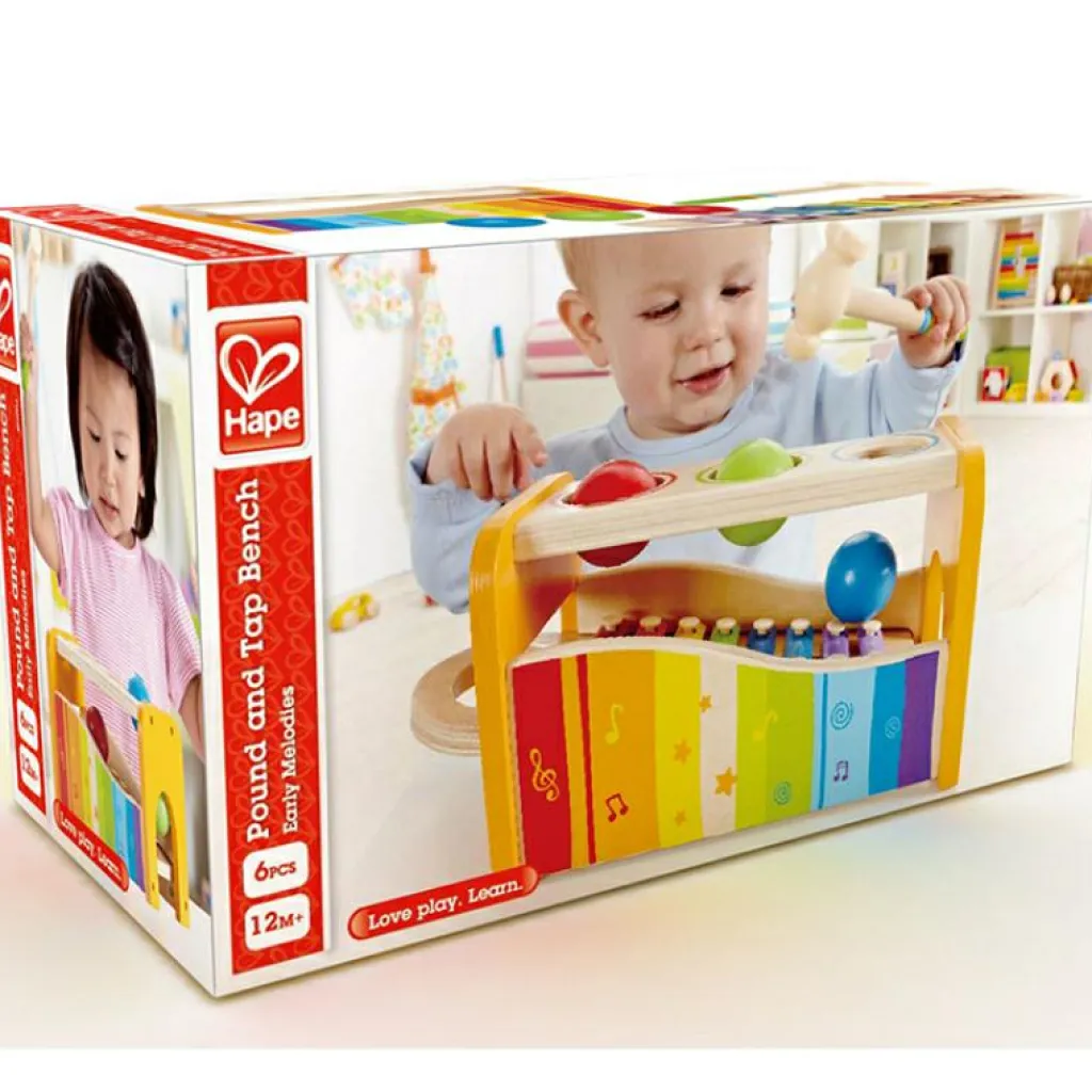 Hape Banc à marteler avec xylophone