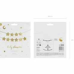 Party Deco Bannière Baby shower or (290 x 16,5 cm)