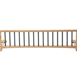 Combelle Barrière de lit en bois Audrey hydride anthracite 127 cm