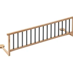 Combelle Barrière de lit en bois Audrey hydride anthracite 127 cm