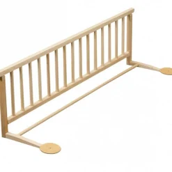 Hot Barrière de lit en bois de hêtre Audrey Brut 127 cm Barrière De Lit