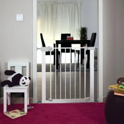 Safety 1st Barrière de sécurité auto close métal blanc