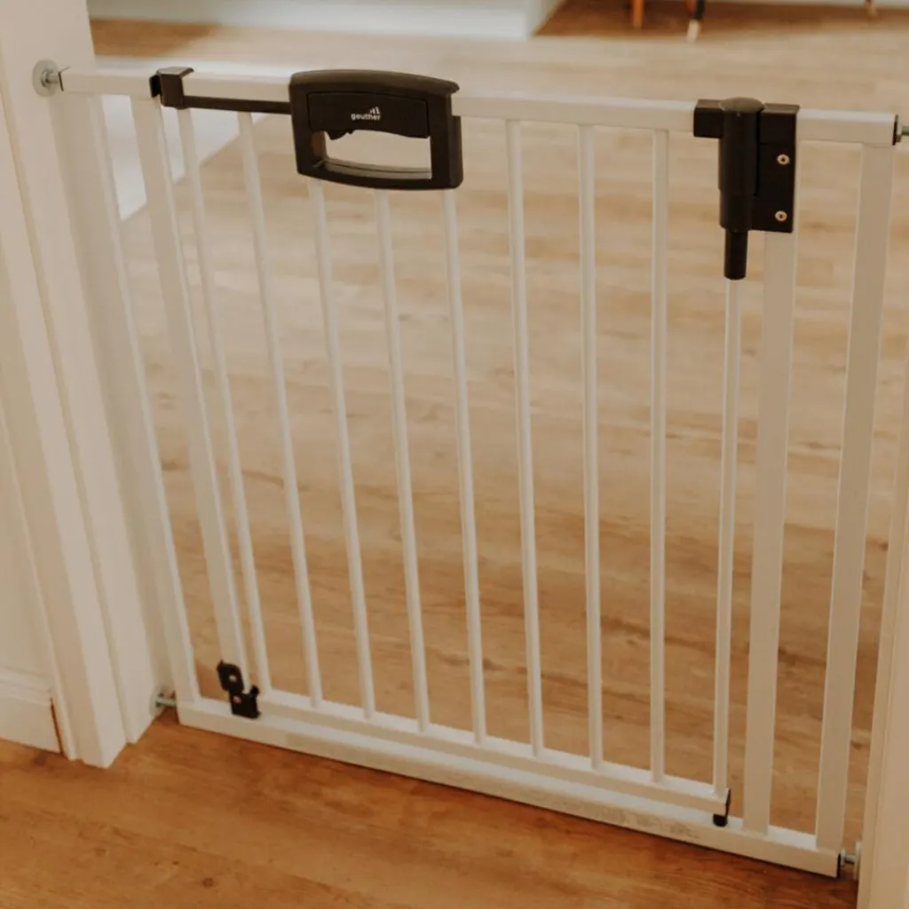 Geuther Barrière de sécurité Easylock Plus pour porte (120 à 128 cm)