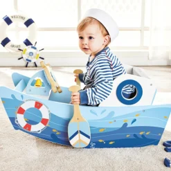 Online Bateau à bascule en bois Jouet À Bascule