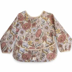 Best Bavoir à manches longues Retro Flowers (6-24 mois) Bavoirs