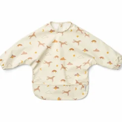 Liewood Bavoir à manches Merle Dream Ecru