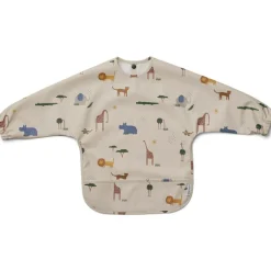 Liewood Bavoir à manches Merle Safari sandy mix