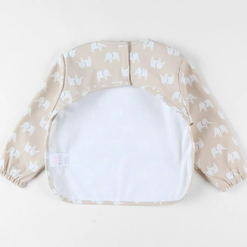 Noukie's Bavoir à manches Tender beige Mix et Match