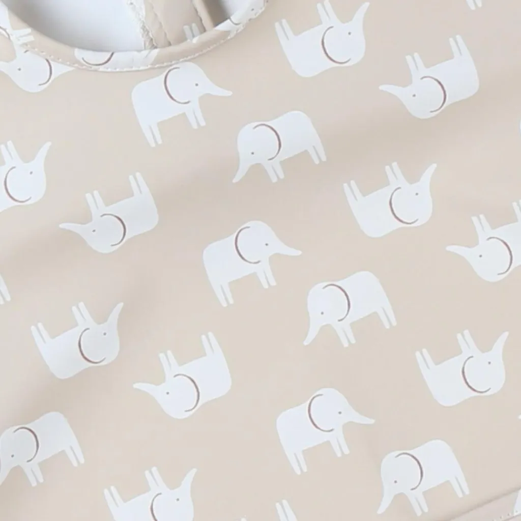 Noukie's Bavoir à manches Tender beige Mix et Match