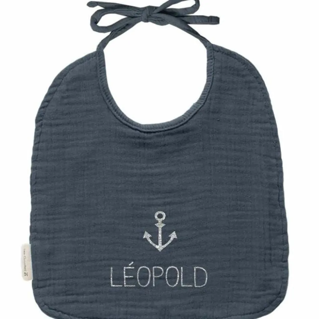 Outlet Bavoir à nouer Bleu pétrole (personnalisable) Bavoirs