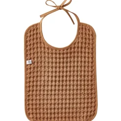 BB & Co Bavoir à nouer en coton gaufré Cassonade