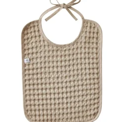 BB & Co Bavoir à nouer en coton gaufré Latte