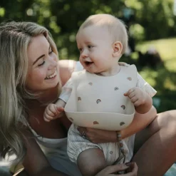 Online Bavoir à poche en silicone Rainbows Bavoirs