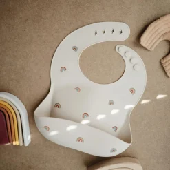 Online Bavoir à poche en silicone Rainbows Bavoirs