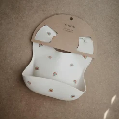 Online Bavoir à poche en silicone Rainbows Bavoirs