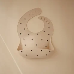 Bavoir à poche en silicone Black daisy Bavoirs