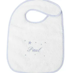 Sale Bavoir à velcro étoile bleu (personnalisable) Bavoirs
